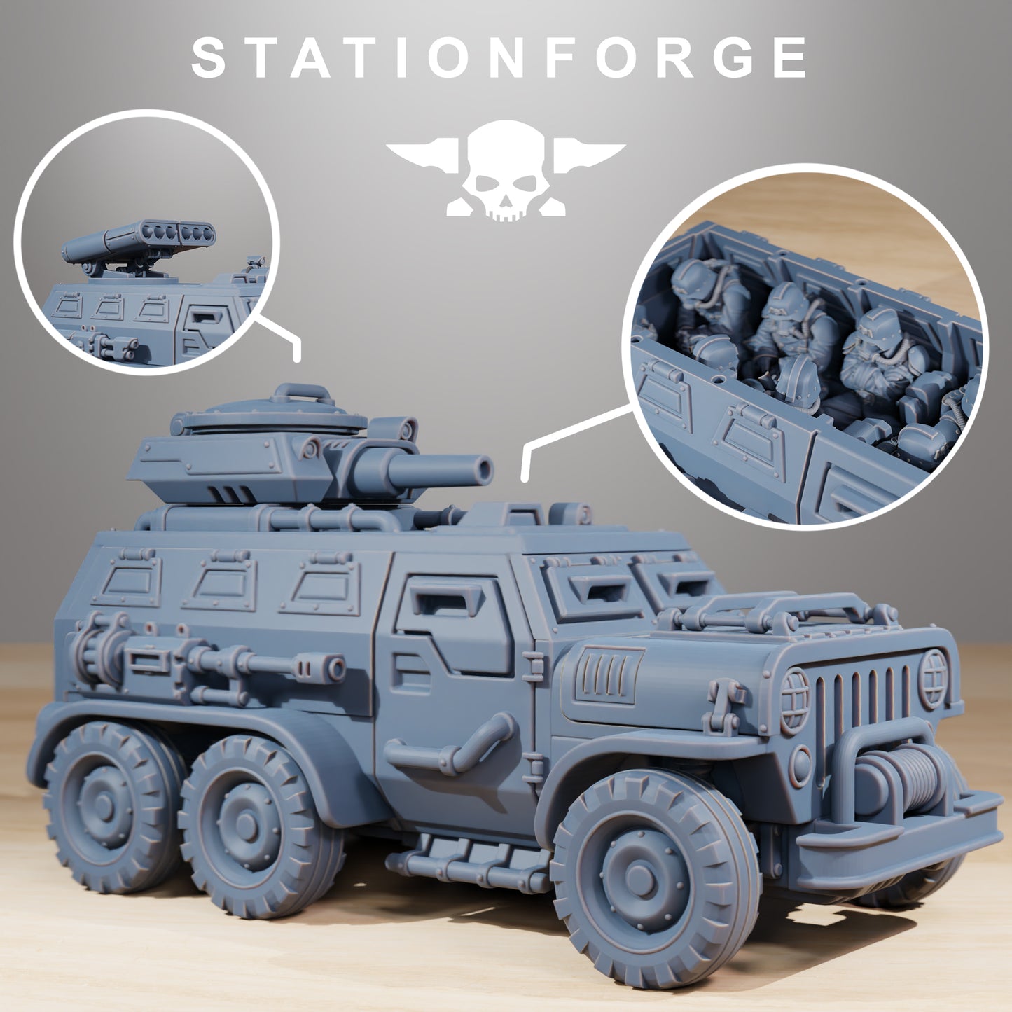 GrimGuard – Gepanzertes Fahrzeug – Station Forge