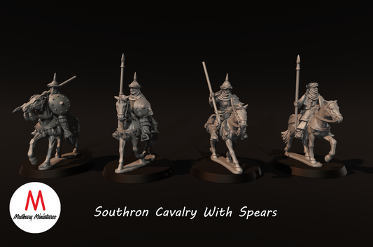 Southron Cavalry with Spears - Medbury Miniatures