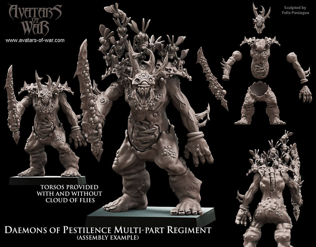 10x Daemons of Pestilence multi-part regiment - Avatars of War