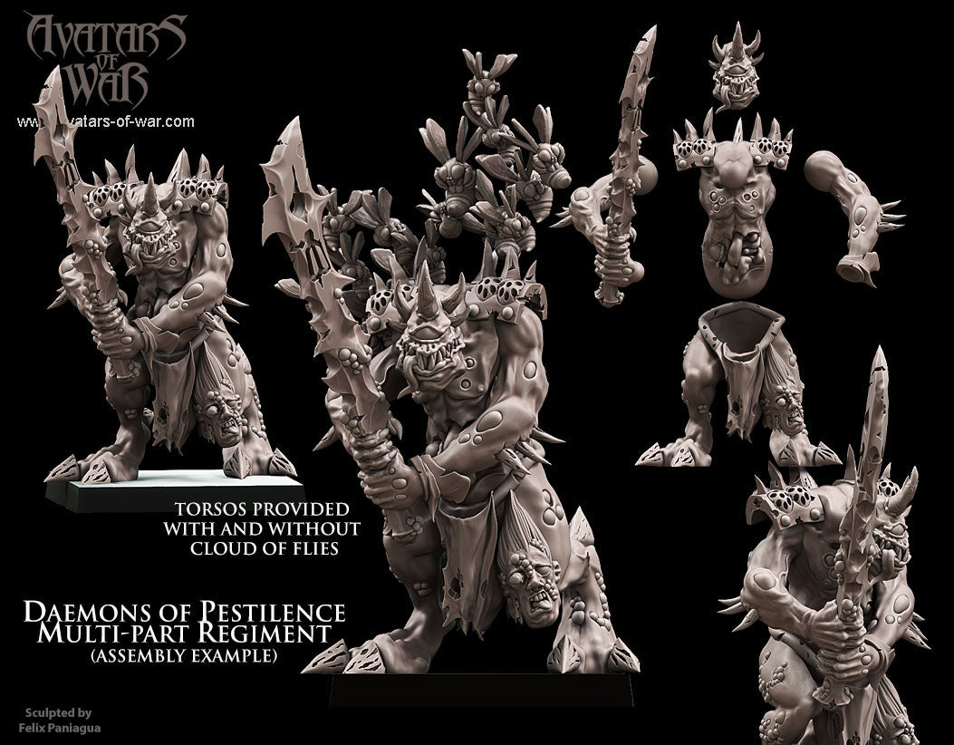 10x Daemons of Pestilence multi-part regiment - Avatars of War