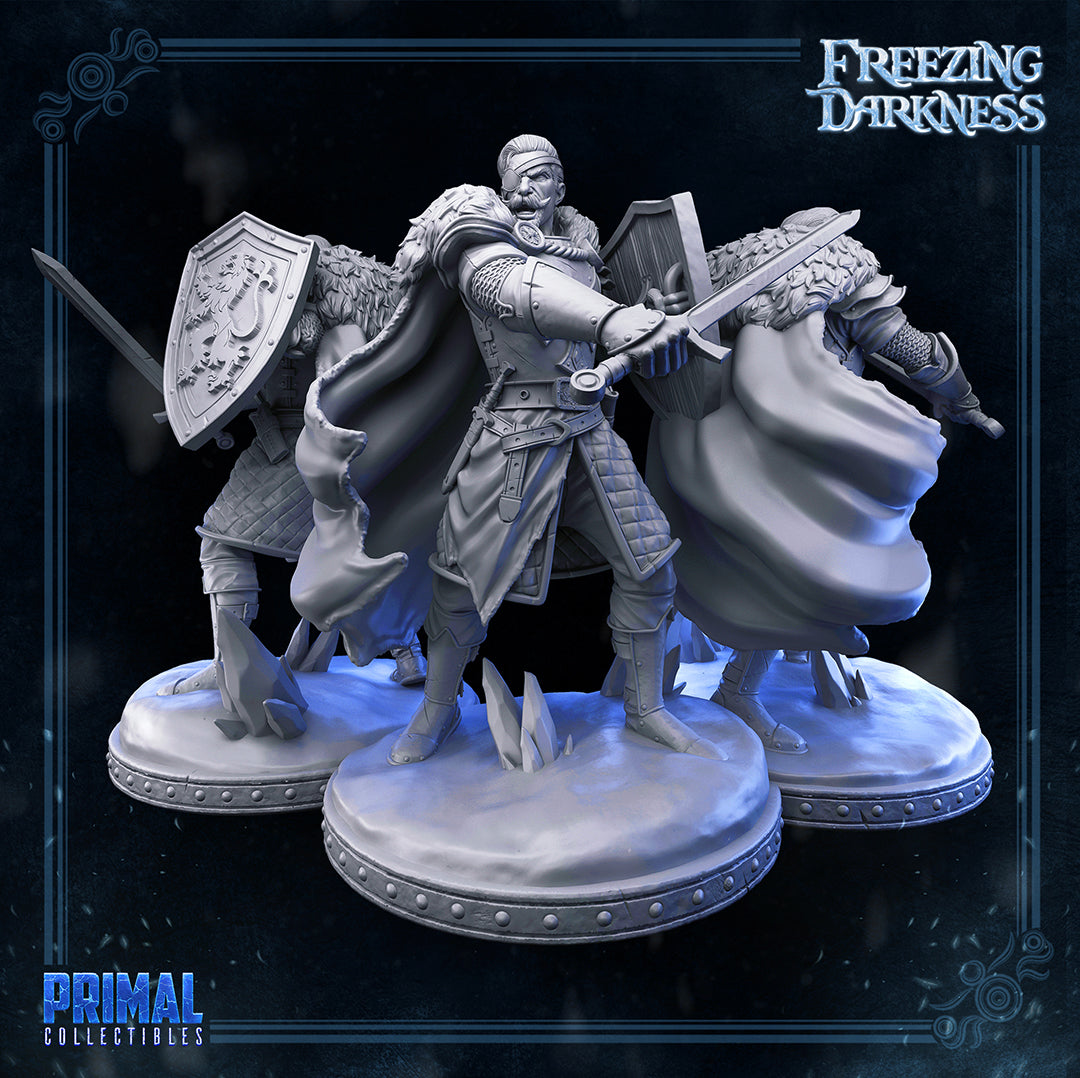 Mercenary  - Man-at-arms - Osmond - FREEZING DARKNESS - MASTERS OF DUNGEONS QUEST - Primal Collectibles