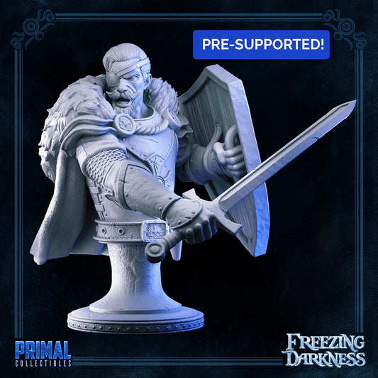 Mercenary - Osmond - Bust- FREEZING DARKNESS - MASTERS OF DUNGEONS QUEST - Primal Collectibles