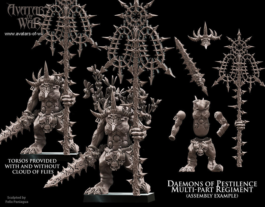 10x Daemons of Pestilence multi-part regiment - Avatars of War