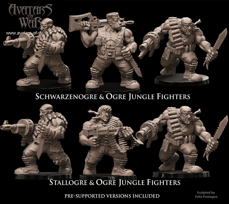 6x Ogre Jungle Fighters - Avatars of War