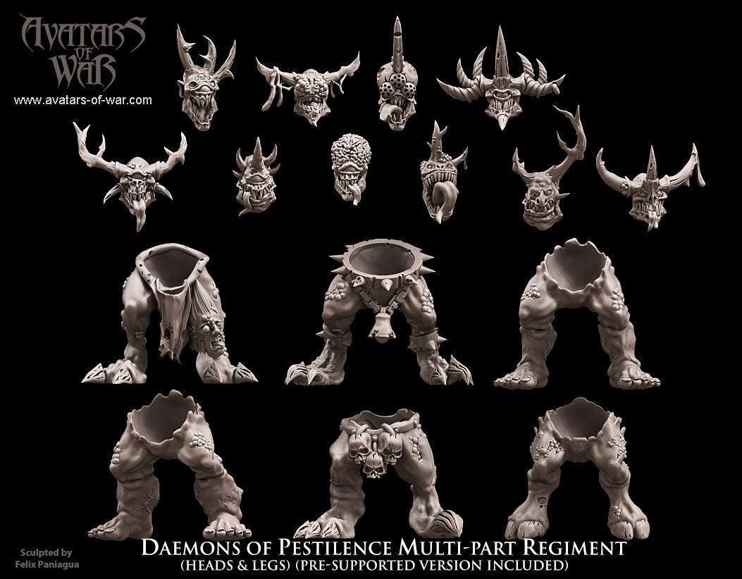 10x Daemons of Pestilence multi-part regiment - Avatars of War