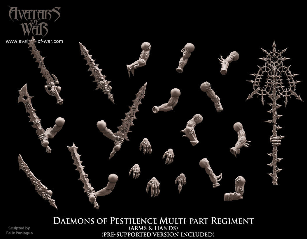 10x Daemons of Pestilence multi-part regiment - Avatars of War