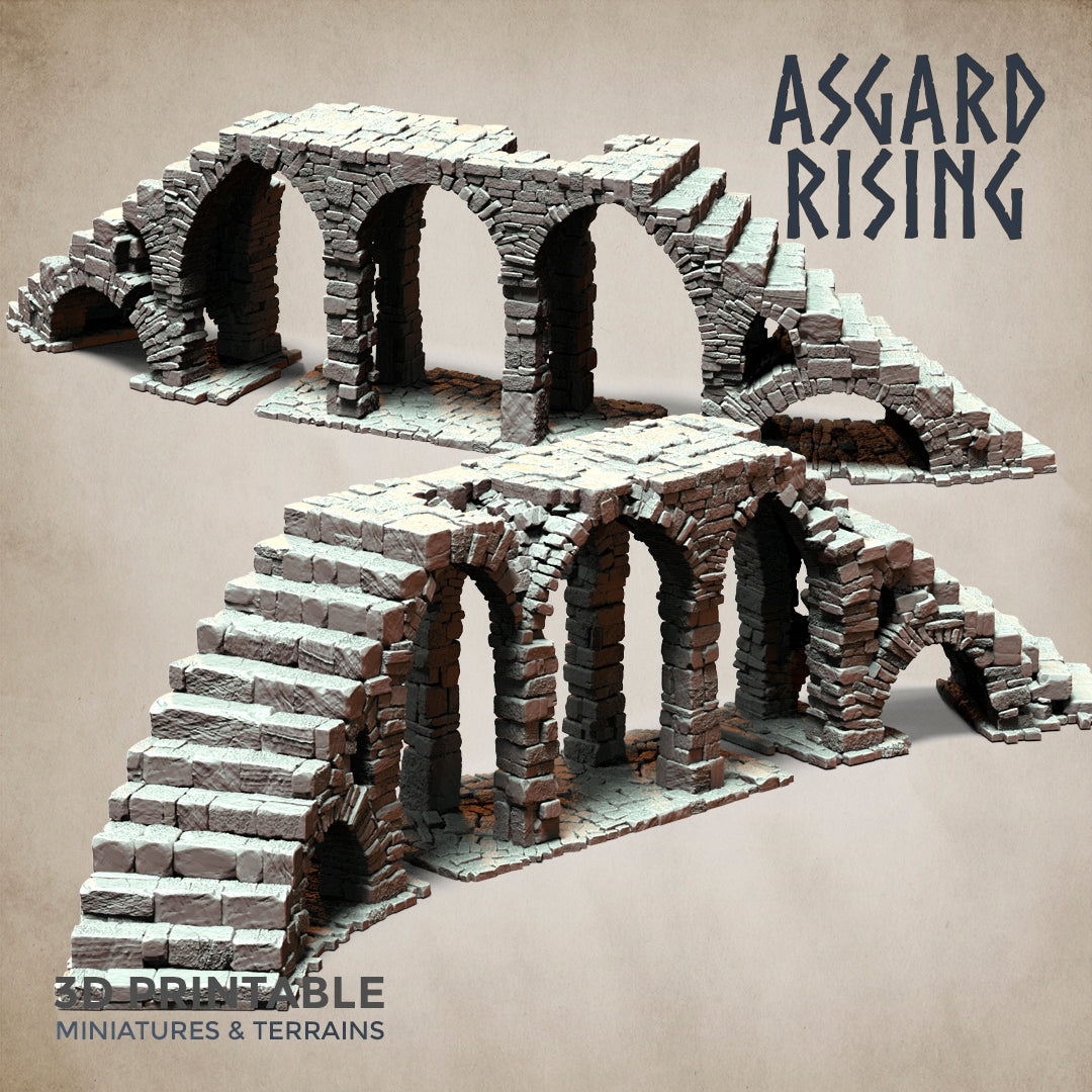 STEINKONSTRUKTIONEN &amp; RUINEN - Modulares, individuelles Gelände aus Kunstharz - Asgard Rising