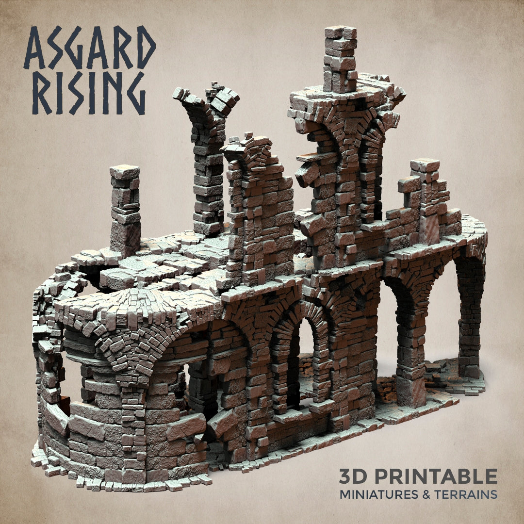 STONE CONSTRUCTIONS & RUINS - Modular Resin Custom Terrain - Asgard Rising