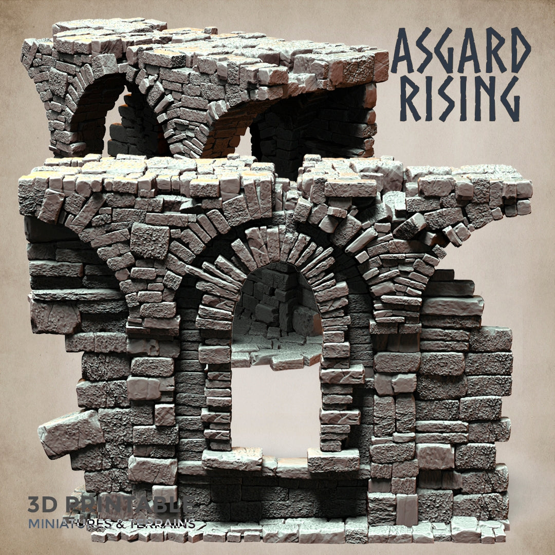 STONE CONSTRUCTIONS & RUINS - Modular Resin Custom Terrain - Asgard Rising