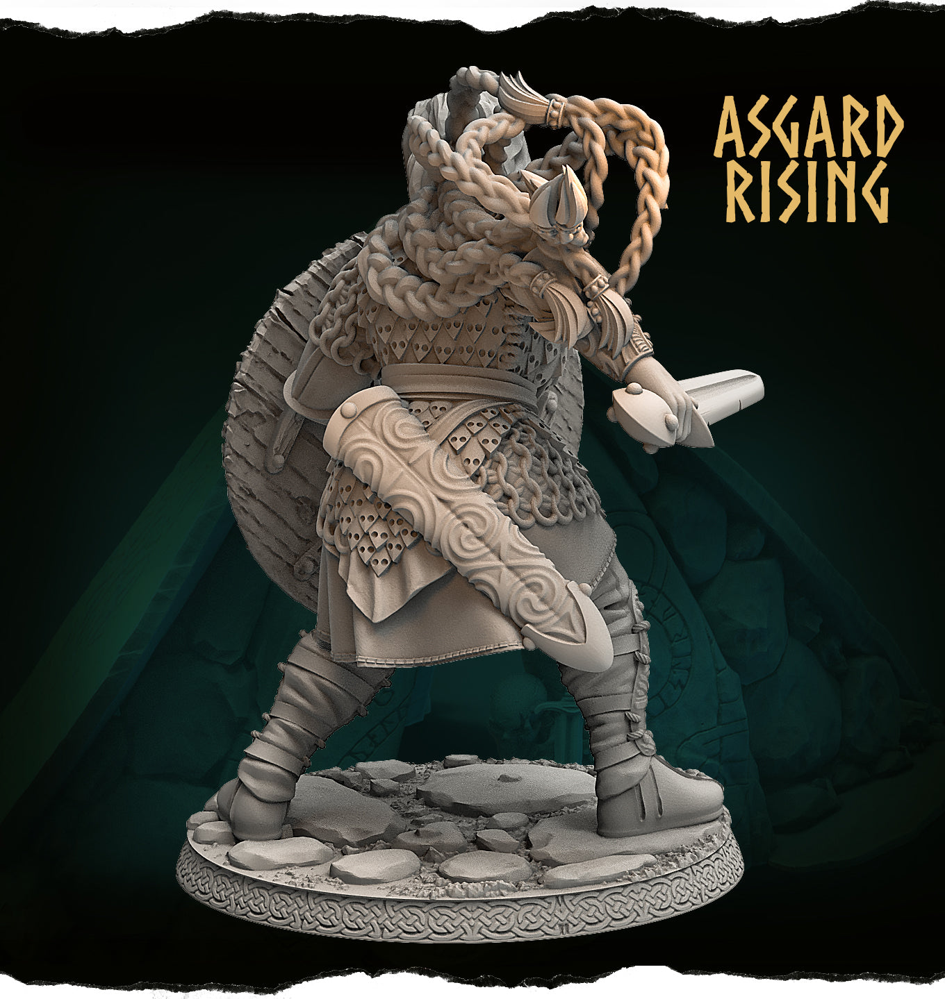 CHIEFTAINS - Aidda the Brave 54mm - Asgard Rising