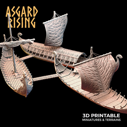 Expedition Drakkars (Viking Ships Scenery) - Asgard Rising