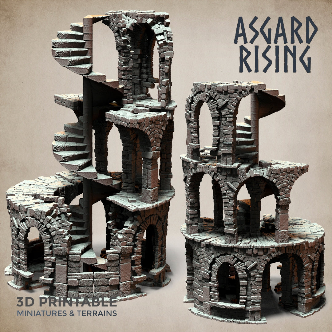 STEINKONSTRUKTIONEN &amp; RUINEN - Modulares, individuelles Gelände aus Kunstharz - Asgard Rising