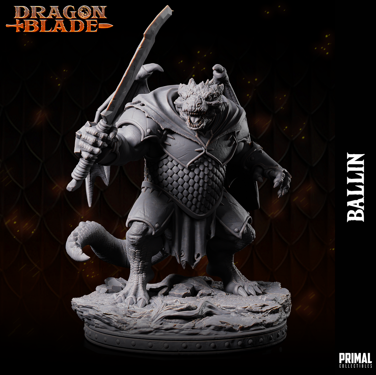 5 miniatures - 32mm - Draconians Bundle - DragonBlade