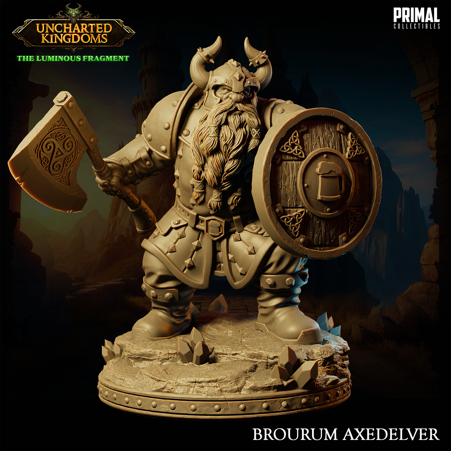 3 miniatures - 32mm - Brourum's Bundle - Uncharted Kingdom