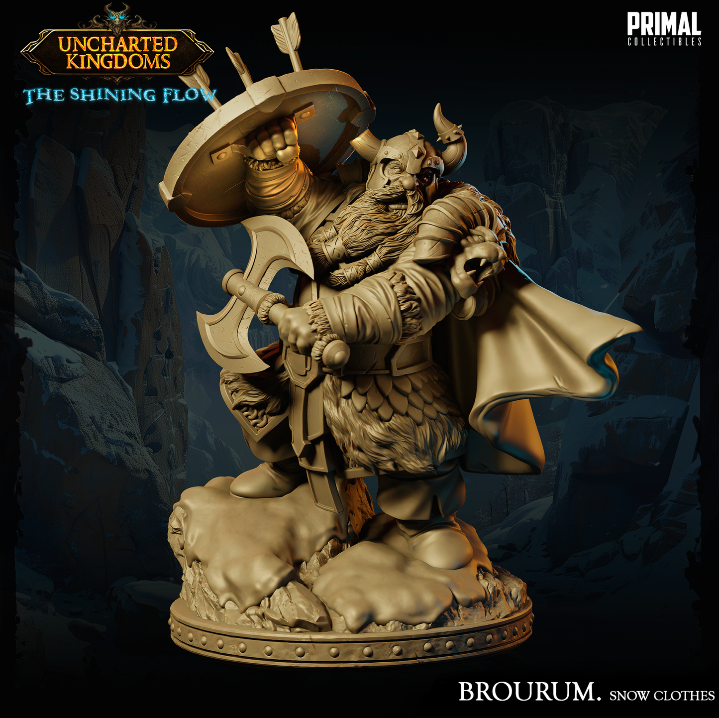 3 miniatures - 32mm - Brourum's Bundle - Uncharted Kingdom