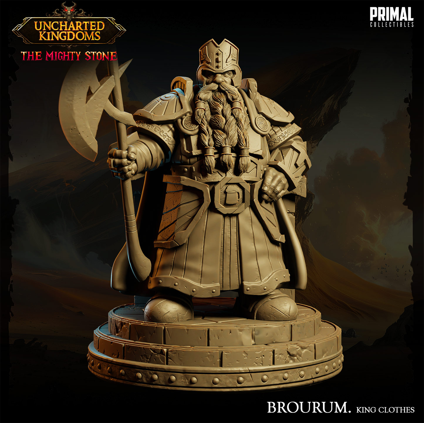 3 miniatures - 32mm - Brourum's Bundle - Uncharted Kingdom