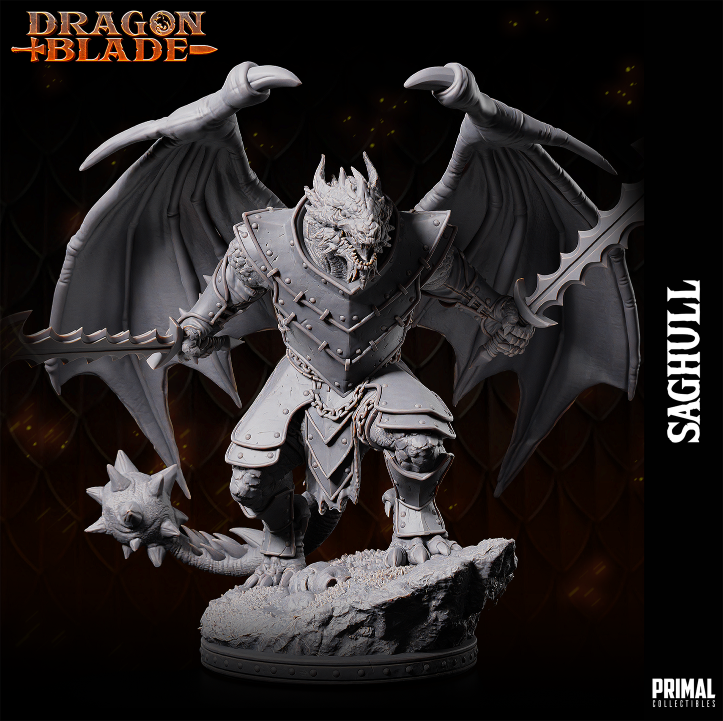 5 miniatures - 32mm - Draconians Bundle - DragonBlade