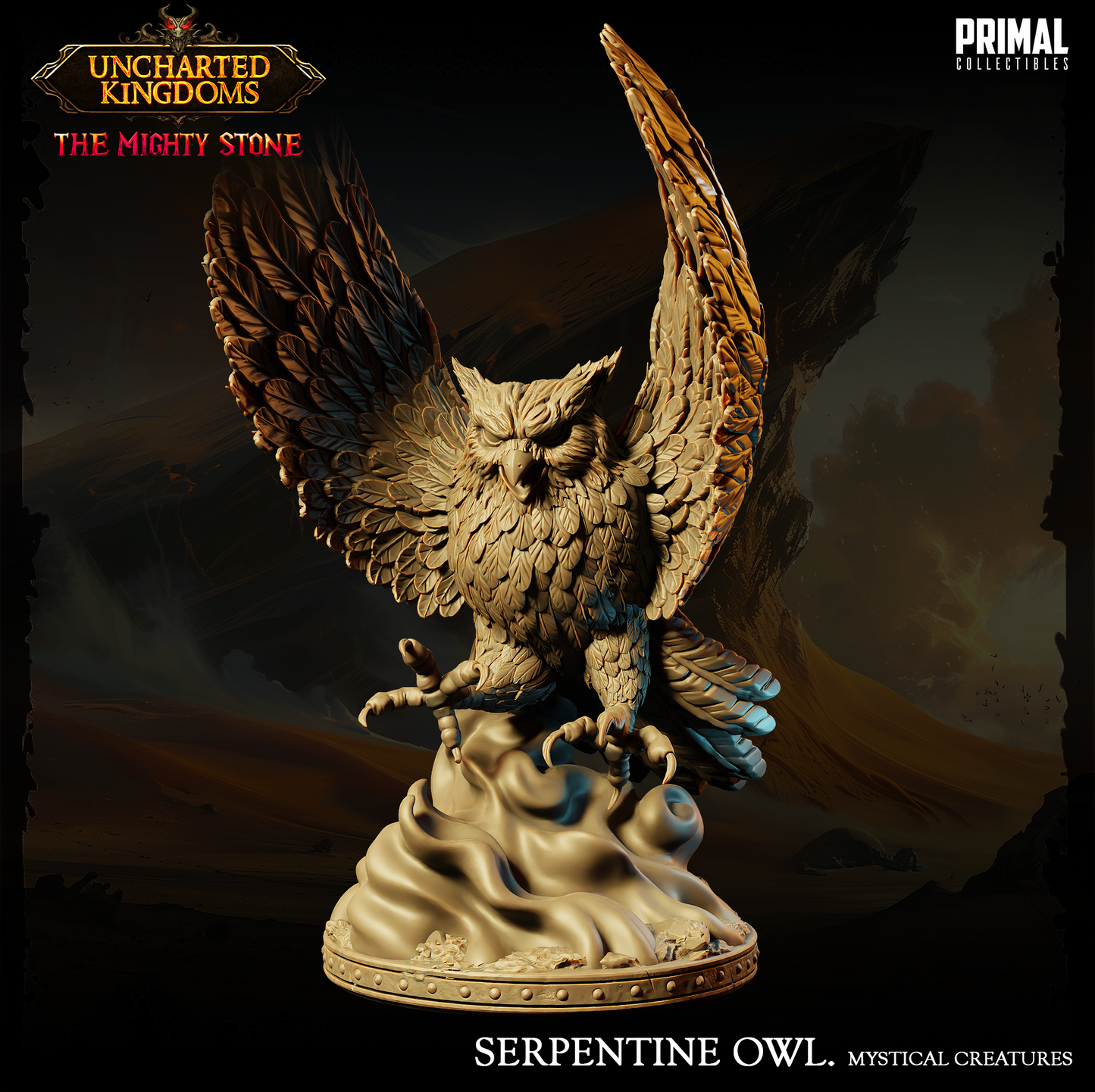 Mystical Animals - Serpentine Owl - Uncharted Kingdoms - Primal Collectibles