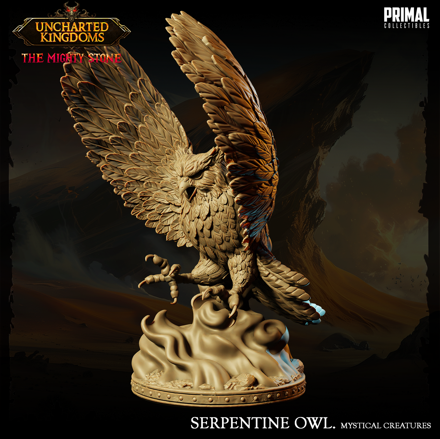 Mystical Animals - Serpentine Owl - Uncharted Kingdoms - Primal Collectibles