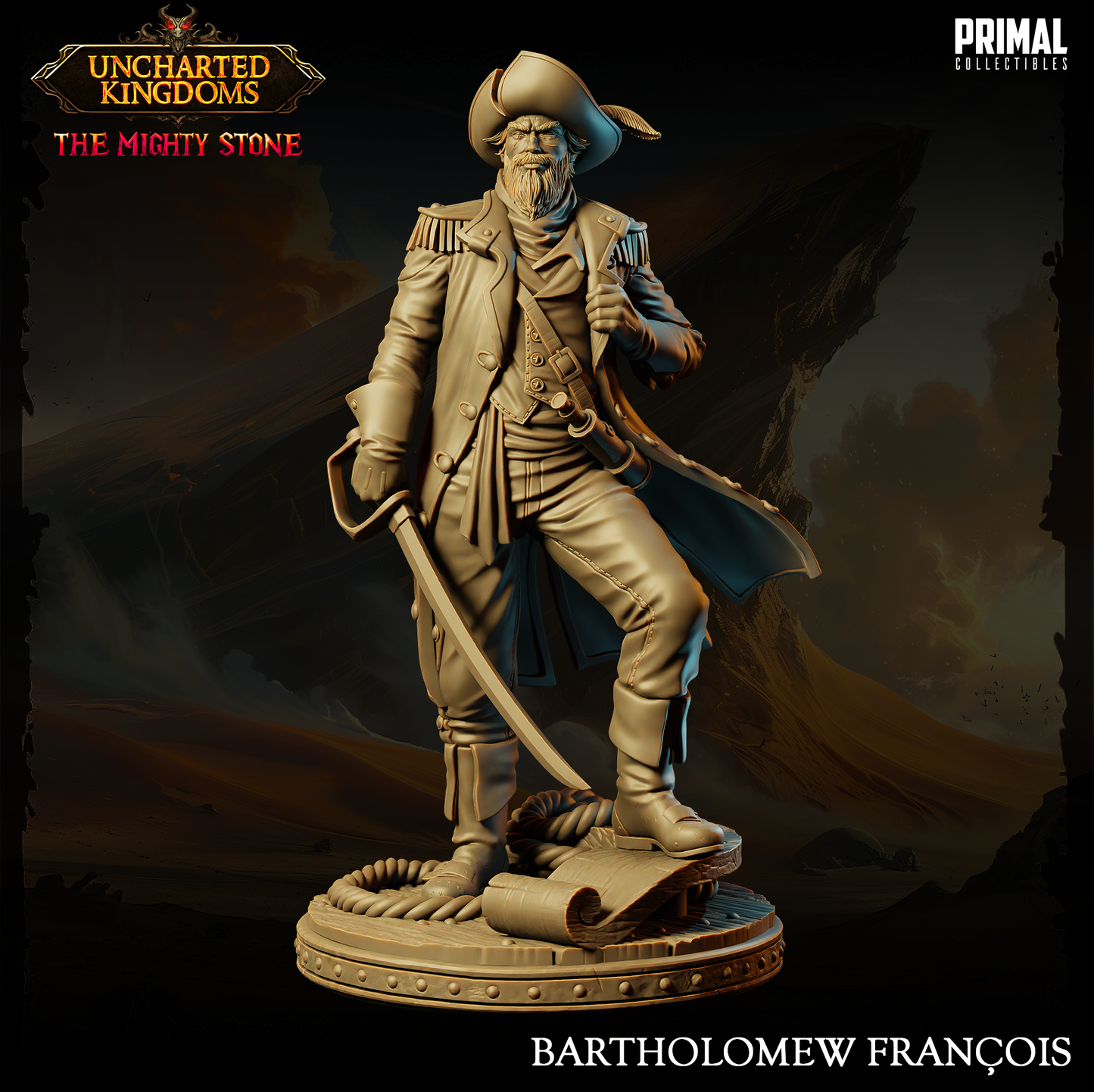 Captain - Bartholomew Francois - Uncharted Kingdoms - Primal Collectibles