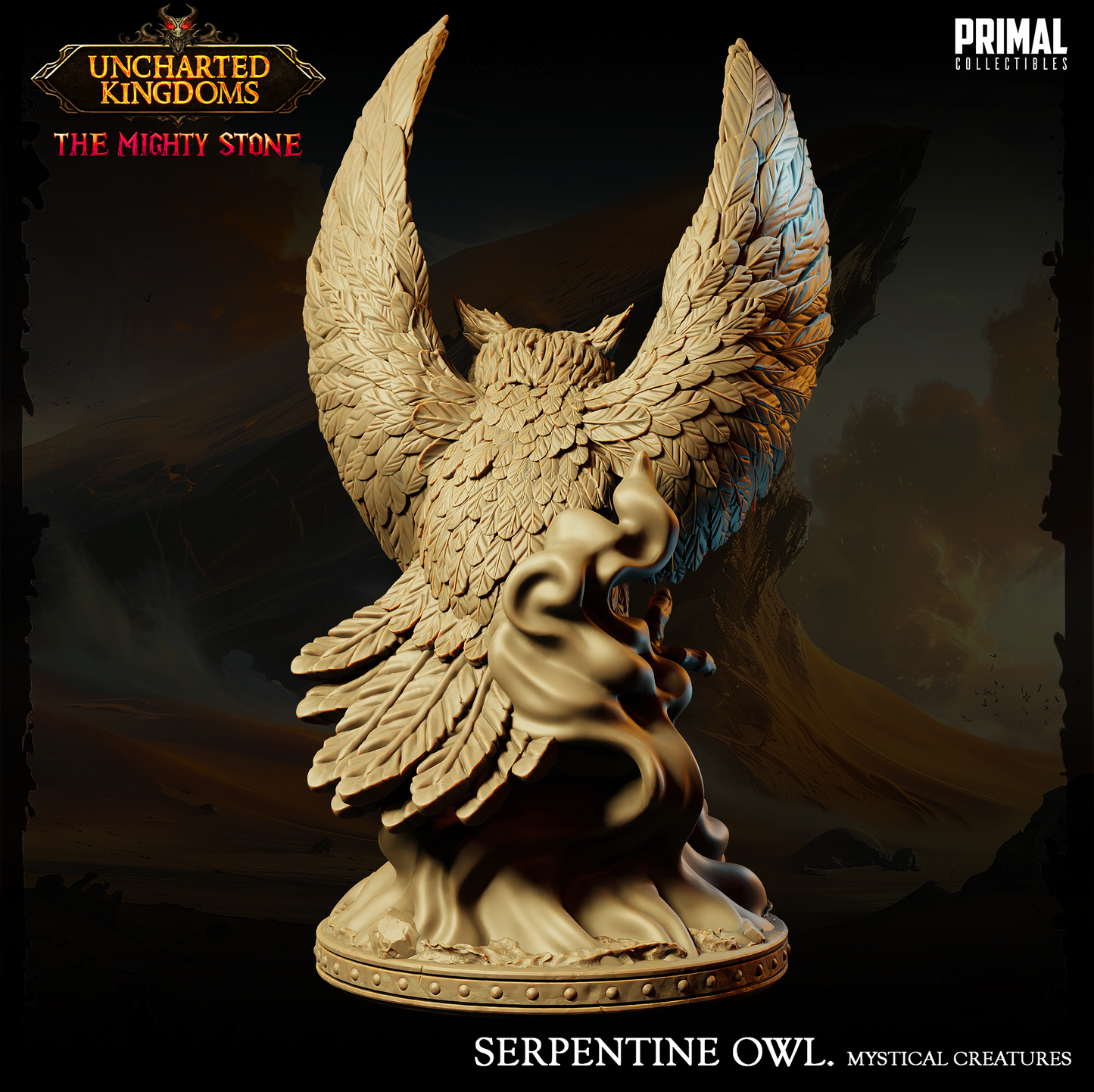 Mystical Animals - Serpentine Owl - Uncharted Kingdoms - Primal Collectibles