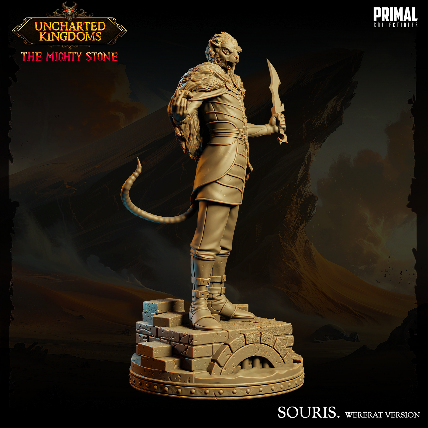 Ratman - Souris - Wererat Version - Uncharted Kingdoms - Primal Collectibles