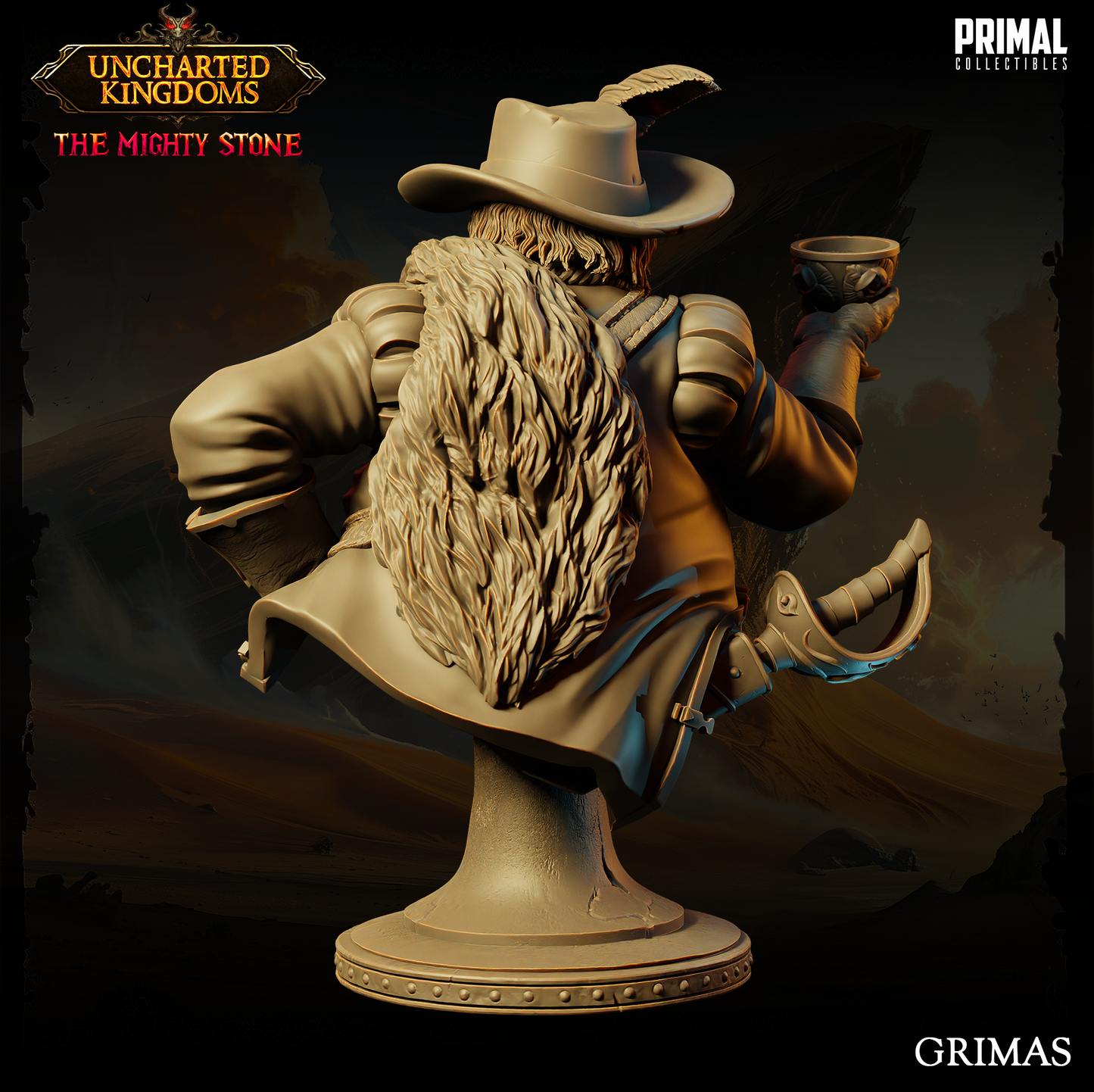 Moneylender - Grimas- Bust - Uncharted Kingdoms - Primal Collectibles