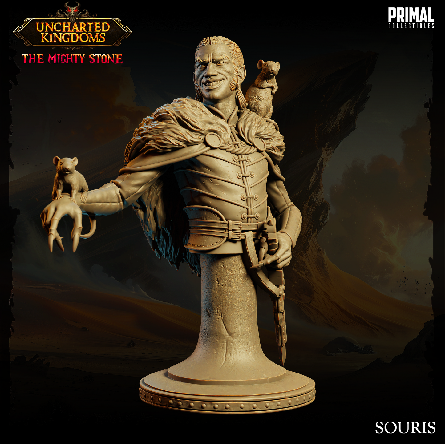 Ratman soldier - Souris - Bust - August 2024 - Uncharted Kingdoms