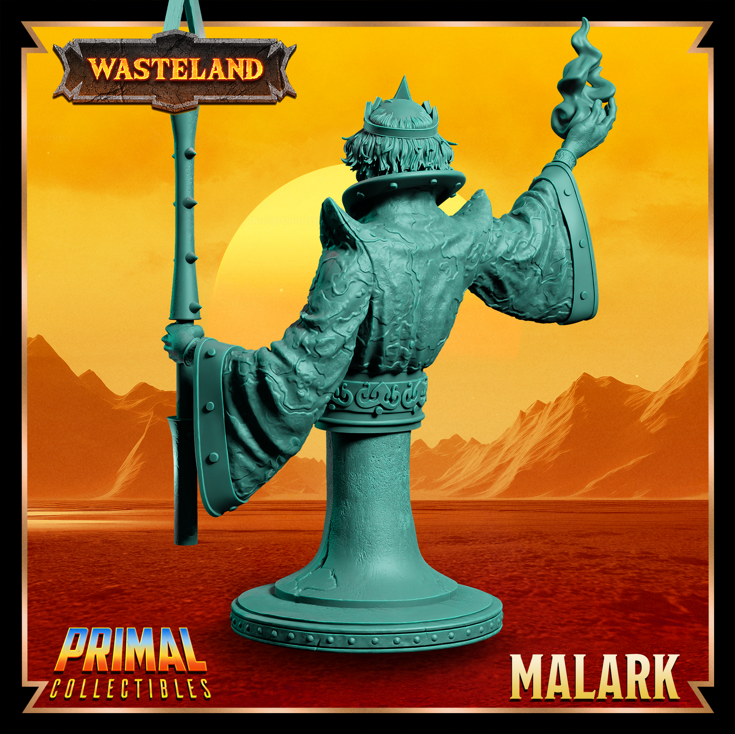 Sorcerer King - Malark - Bust - Wasteland - Primal Collectibles