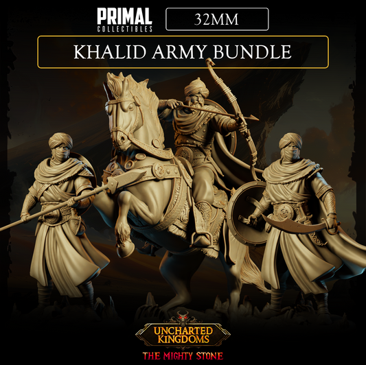 3 miniatures - 32mm - Khalid Army Bundle - Uncharted Kingdom