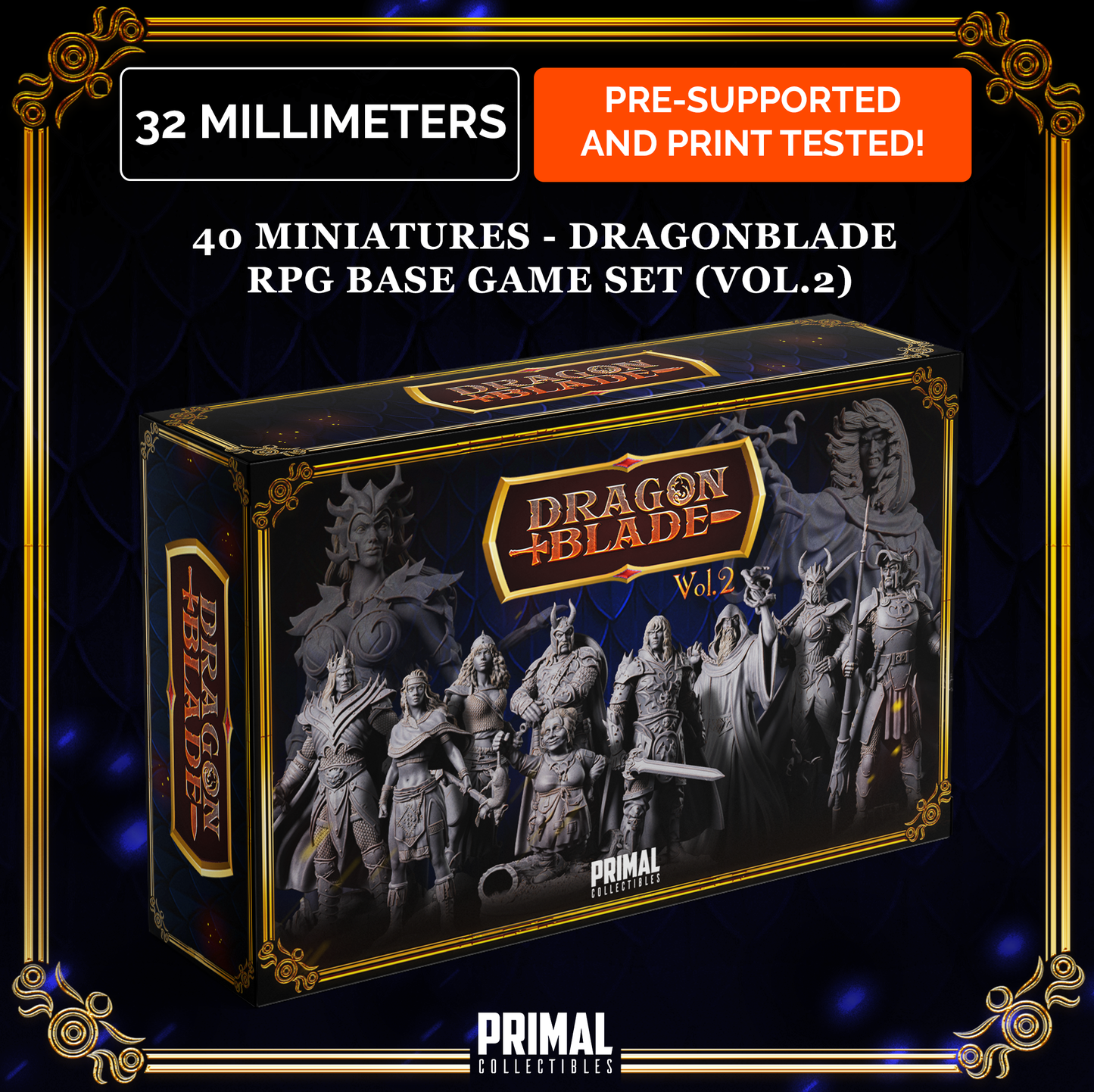 40 miniatures - Complete RPG base game (volume.2) - DRAGONBLADE- Premium Package