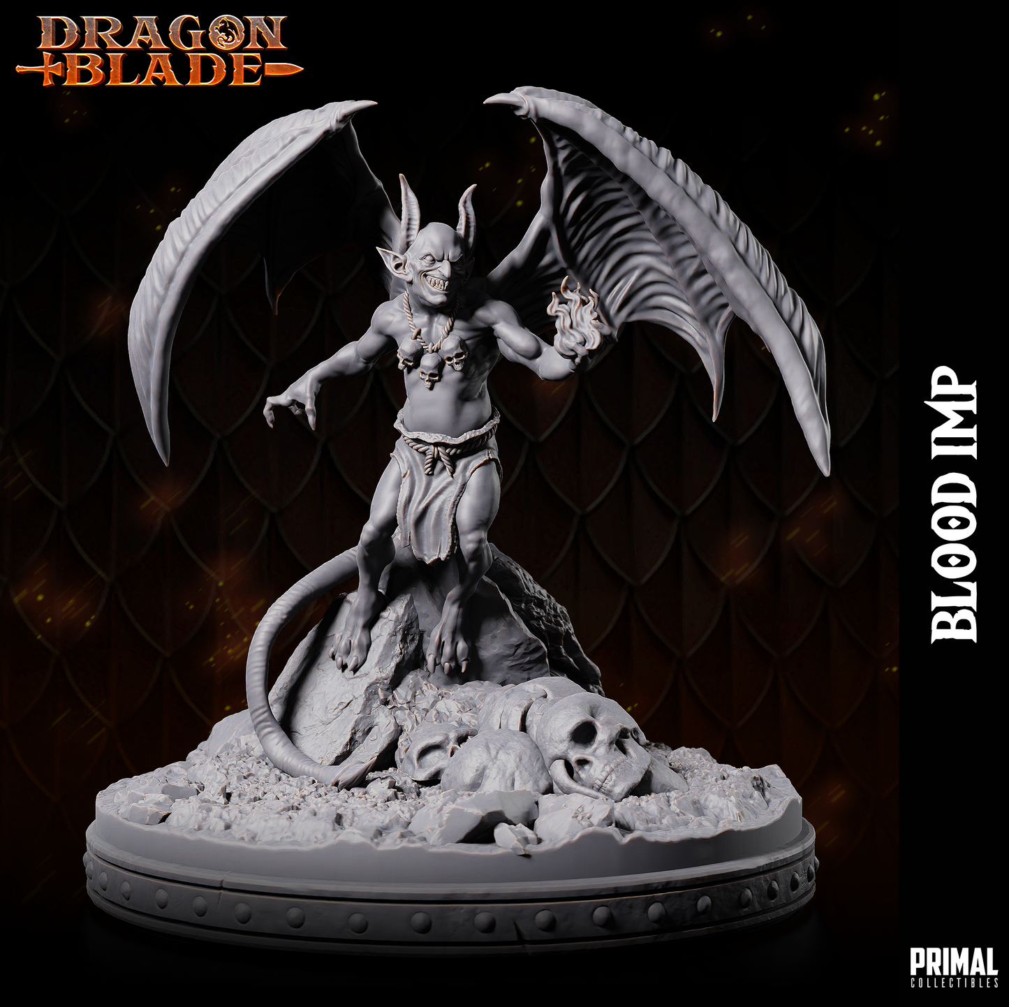 3 miniatures - 32mm - Blood Imps Bundle - DragonBlade