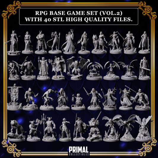 40 miniatures - Complete RPG base game (volume.2) - DRAGONBLADE- Premium Package