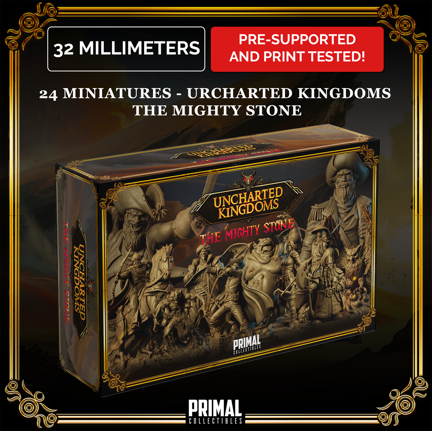 24 miniatures - THE MIGHTY STONE Bundle - UNCHARTED KINGDOMS - Primal Collectibles