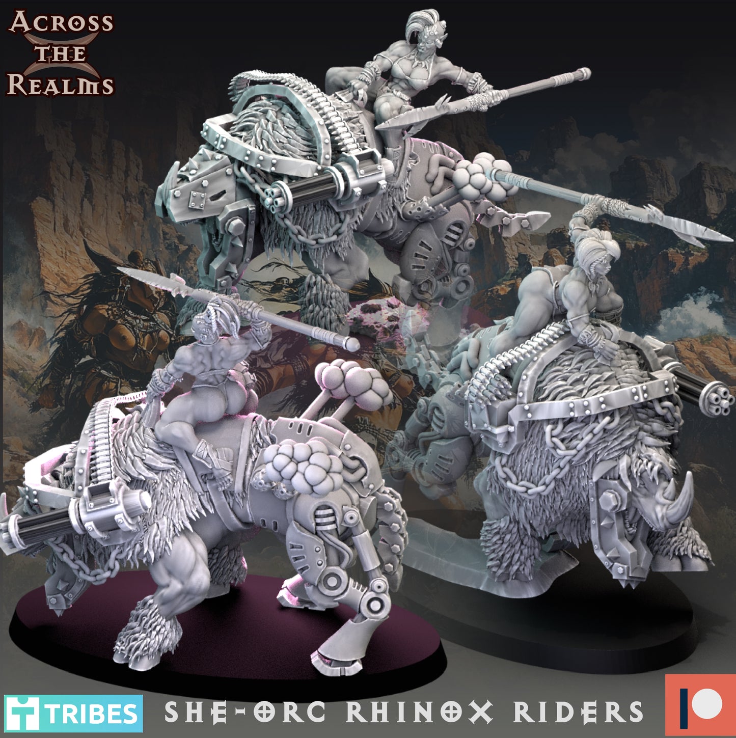 She-Orc Rhinox Riders - Across the Realms