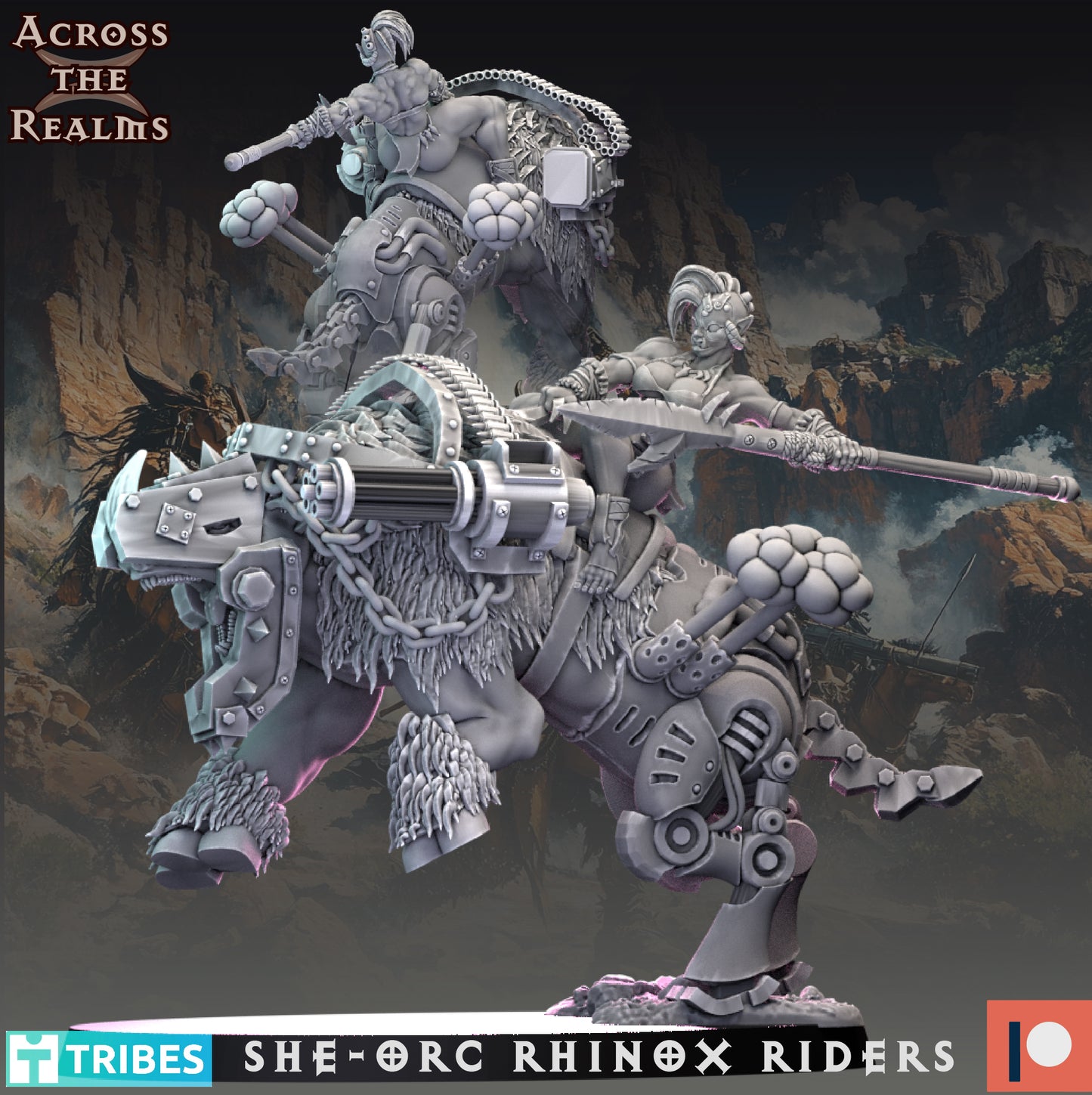 She-Orc Rhinox Riders - Across the Realms