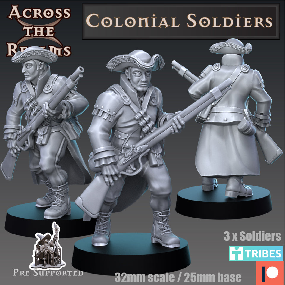 13x Colonial Soldiers - Across the Realms