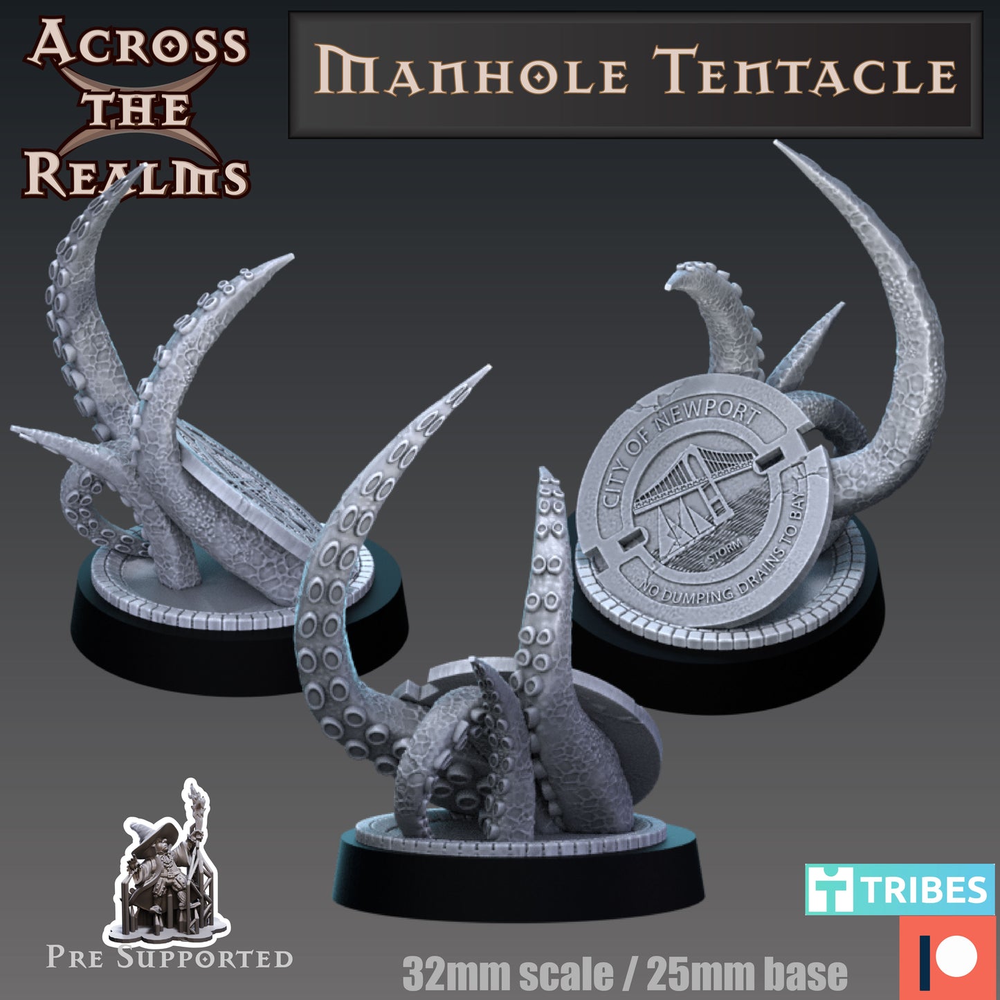 1x Manhole Tentacle - Across the Realms