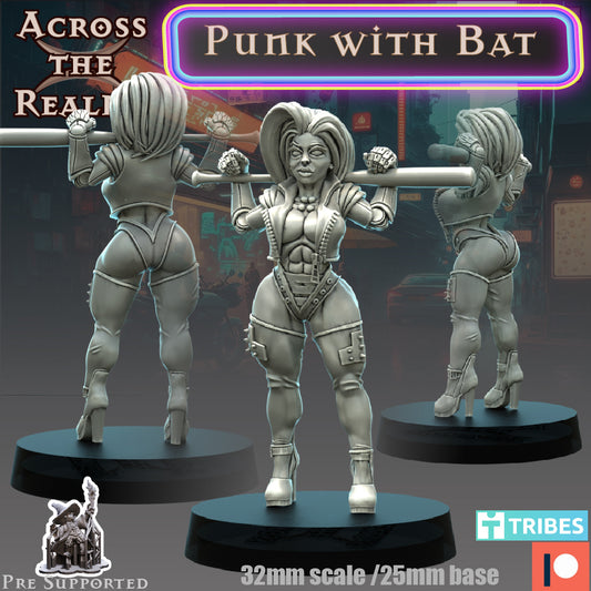 1x Punk with bat - Across the Realms