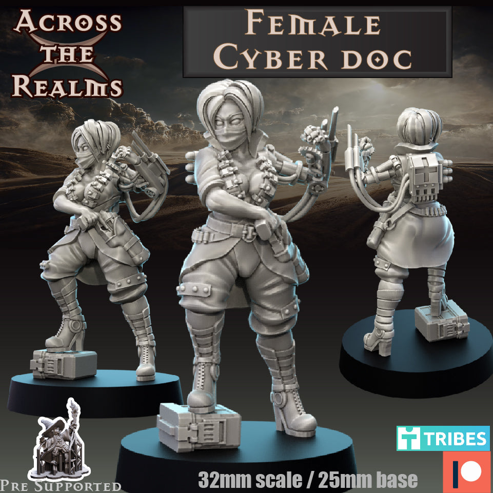 1x Female Cyber Doc - Across the Realms