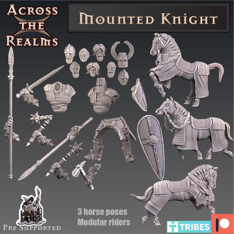 3x Mounted Knight - Across the Realms