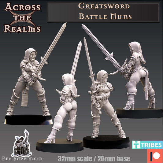 2x Greatsword Battle Nuns - Across the Realms