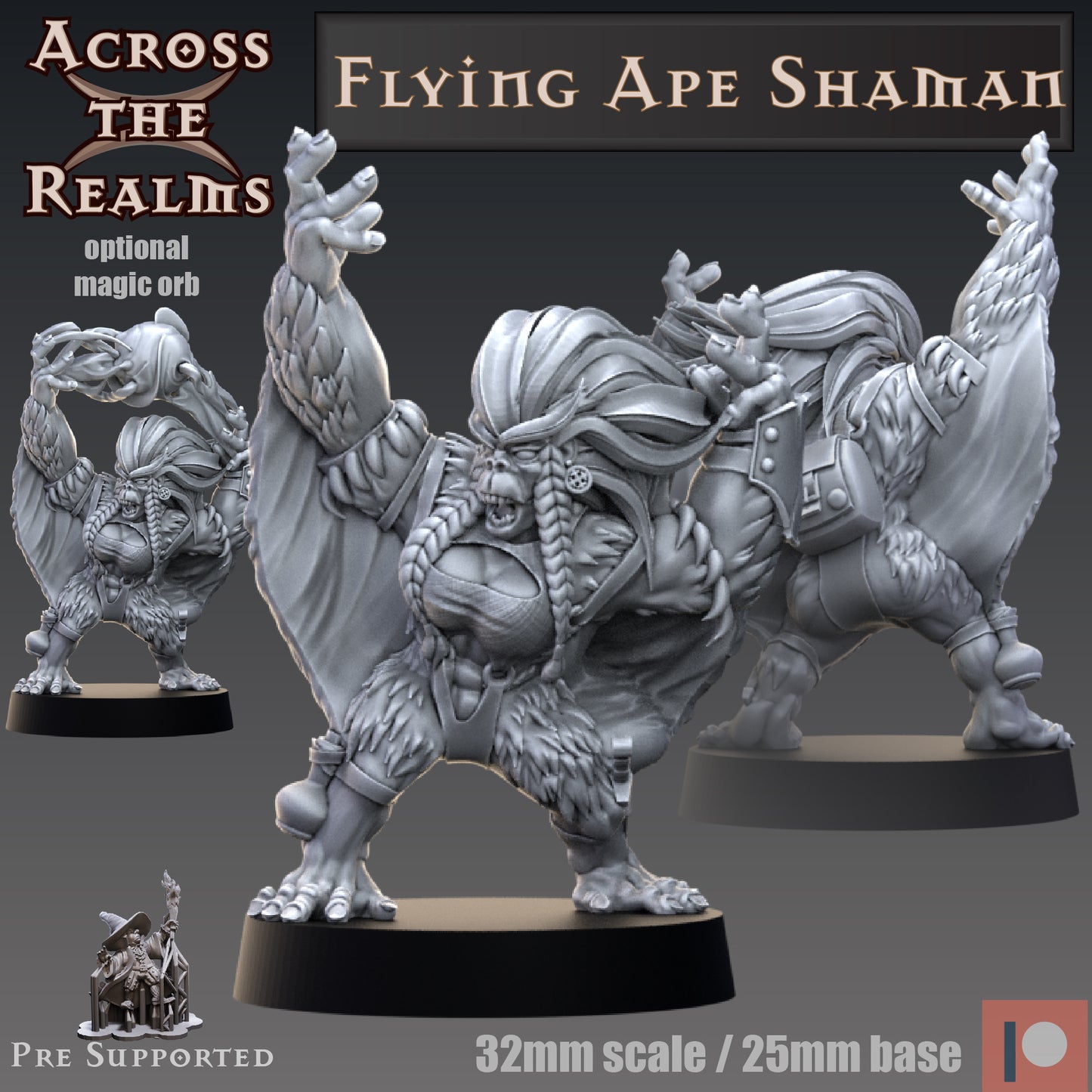 2x Flying Ape Shaman - Across the Realms