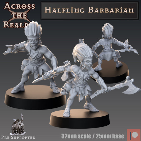 1x Halfling Barbarian - Across the Realms