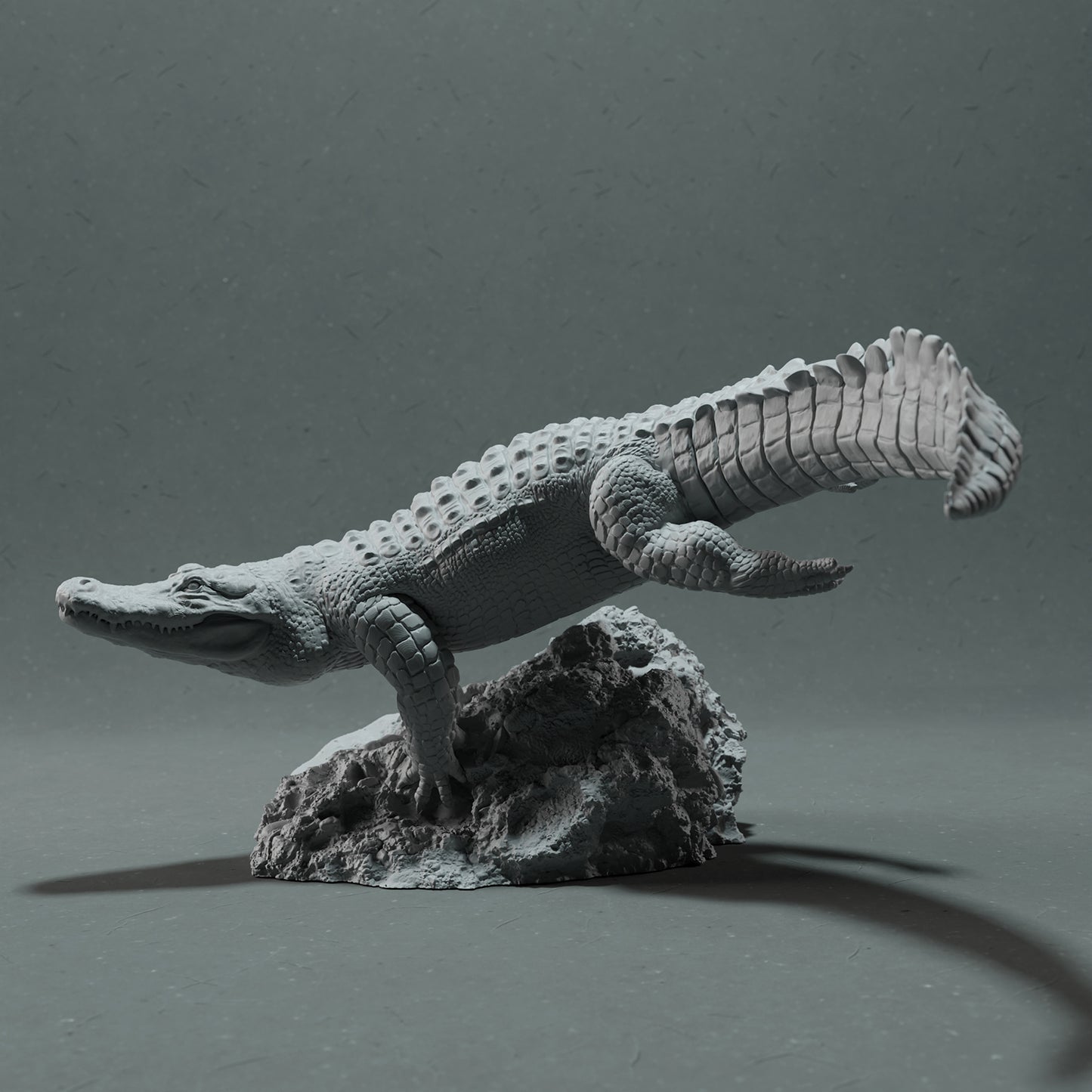 American Alligator - Swim - Animal Den Miniatures