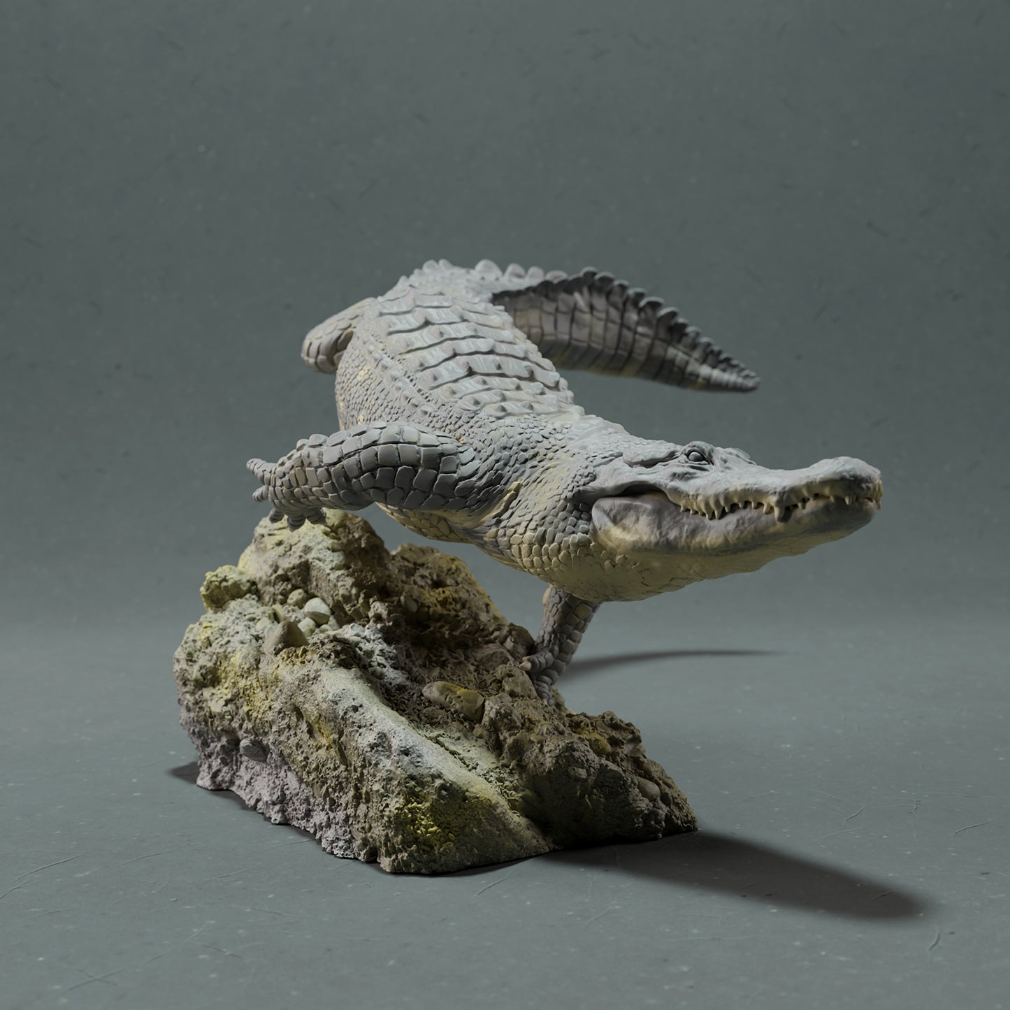 American Alligator - Swim - Animal Den Miniatures