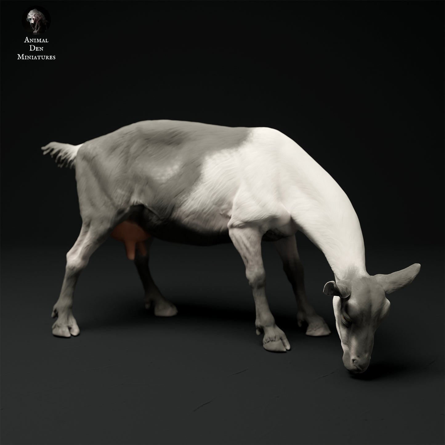 Alpine Goat Grazing - Animal Den Miniatures