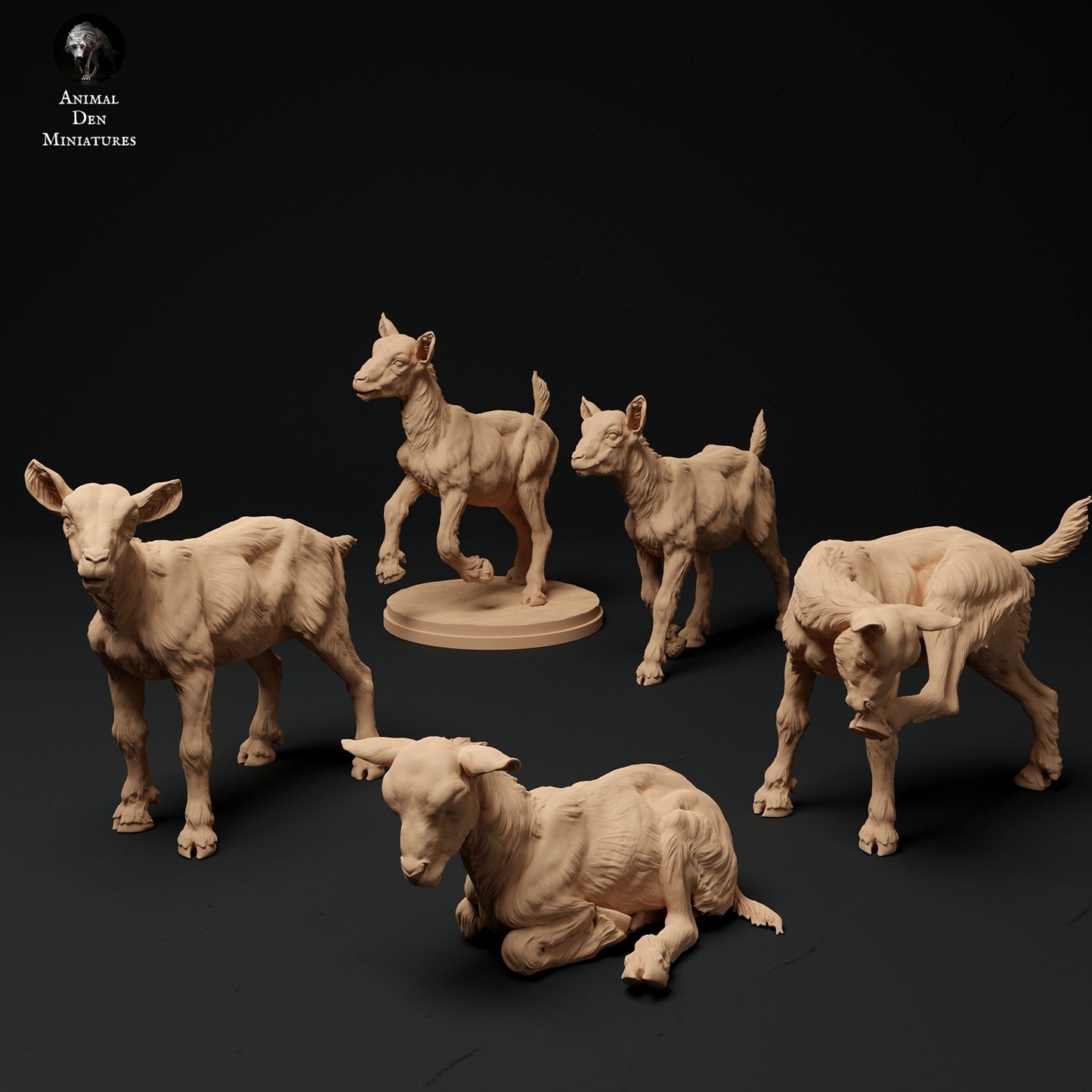 Alpine Goat Kids - Animal Den Miniatures