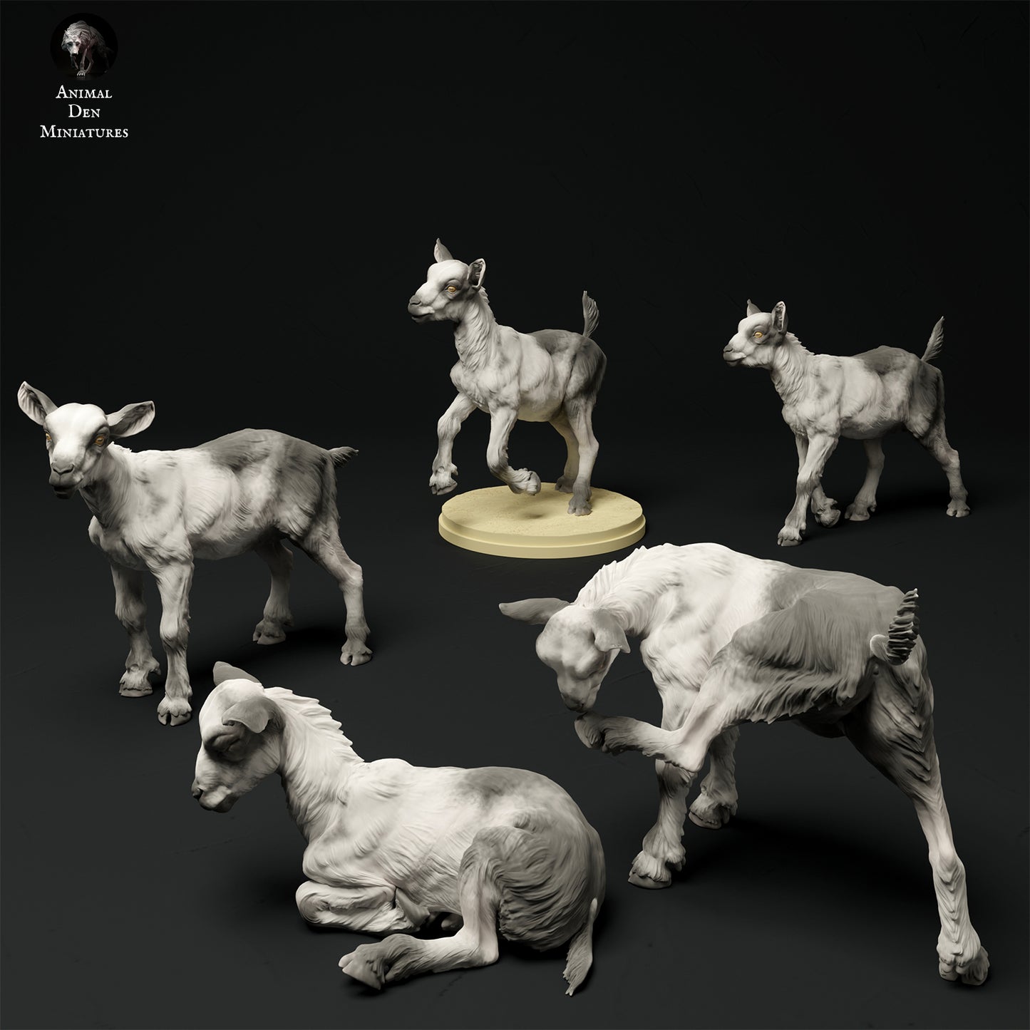 Alpine Goat Kids - Animal Den Miniatures