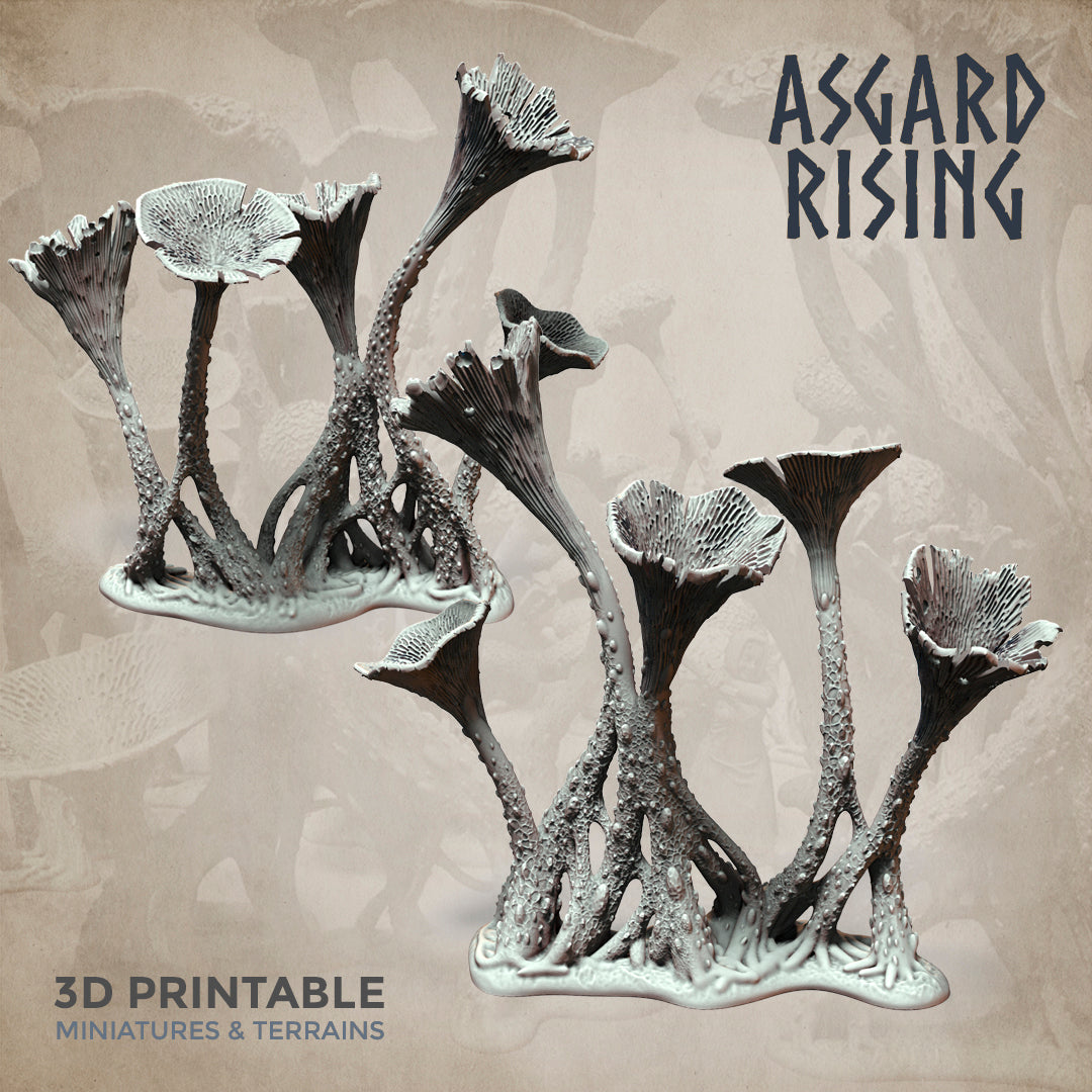 Craterellus Fungi Forest - Asgard Rising